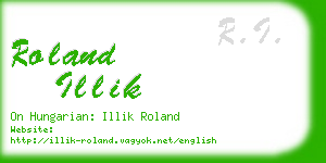 roland illik business card